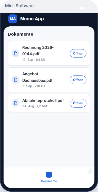 Vorschau: Dokumente & Downloads