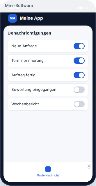 Vorschau: Push-Nachrichten