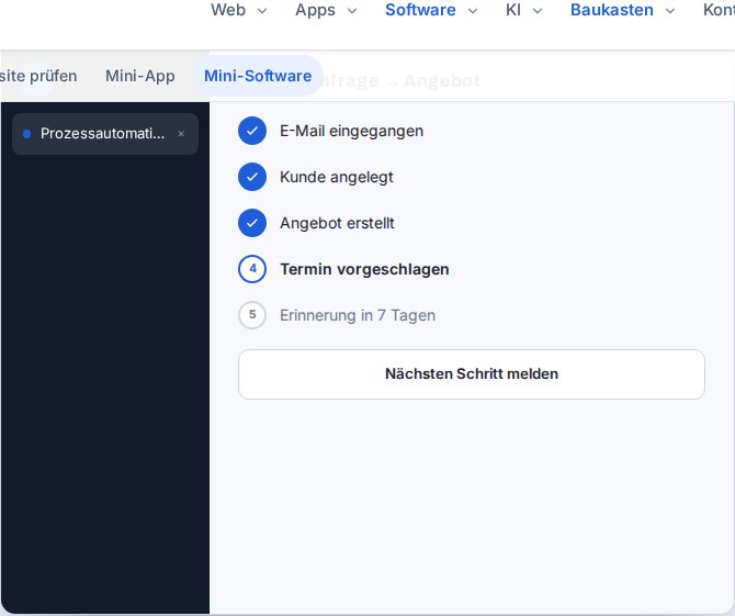 Vorschau: Prozessautomatisierung
