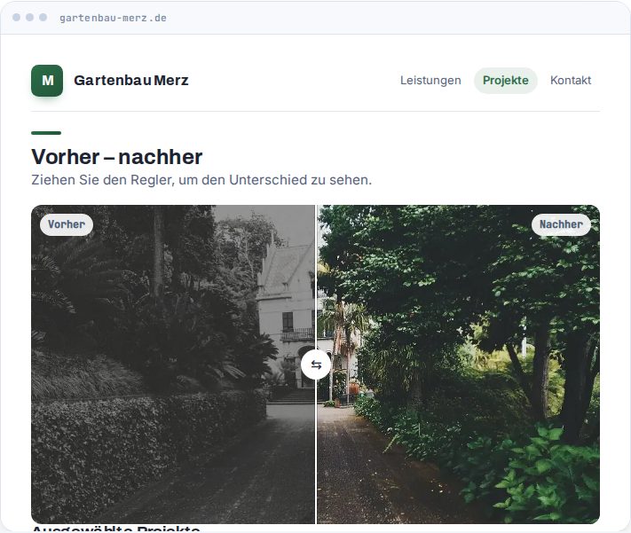 Vorschau: Bildergalerie & Vorher-Nachher
