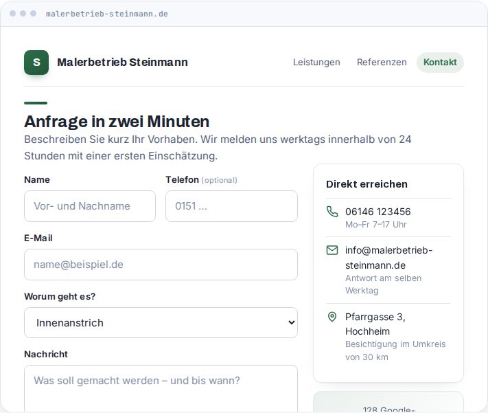 Vorschau: Kontaktbogen