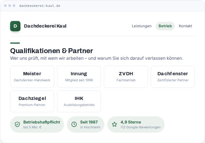 Vorschau: Partner & Zertifikate