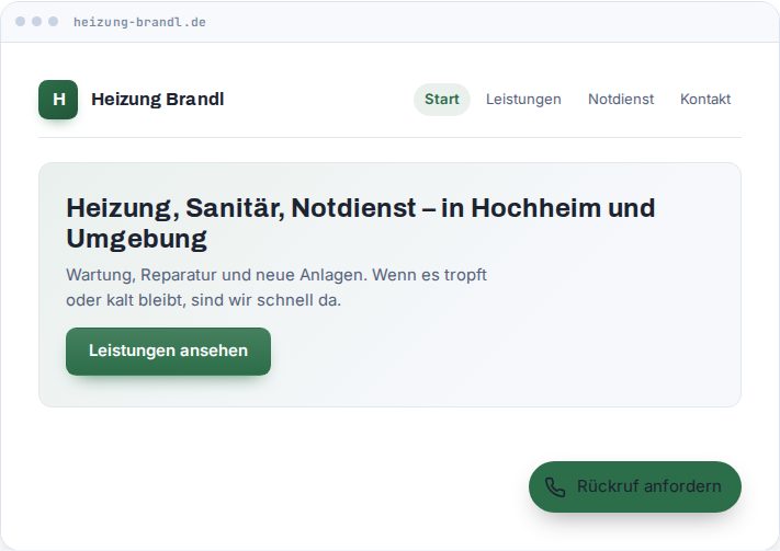Vorschau: Rückruf-Knopf